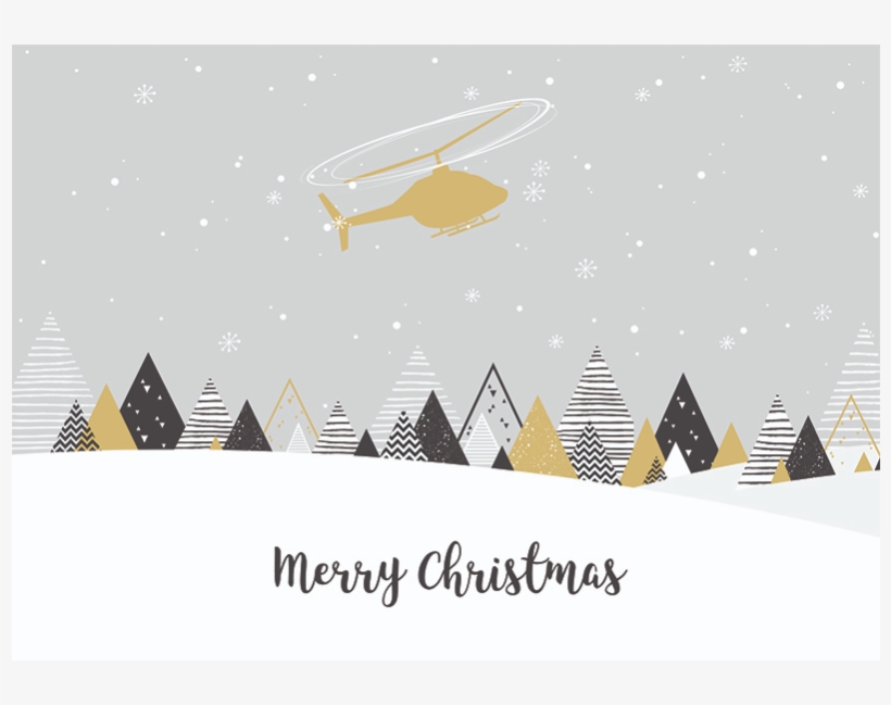 Charity Christmas Cards Flying Through The Snow - Joyeuses Fetes De Fin D Année 2018, transparent png download