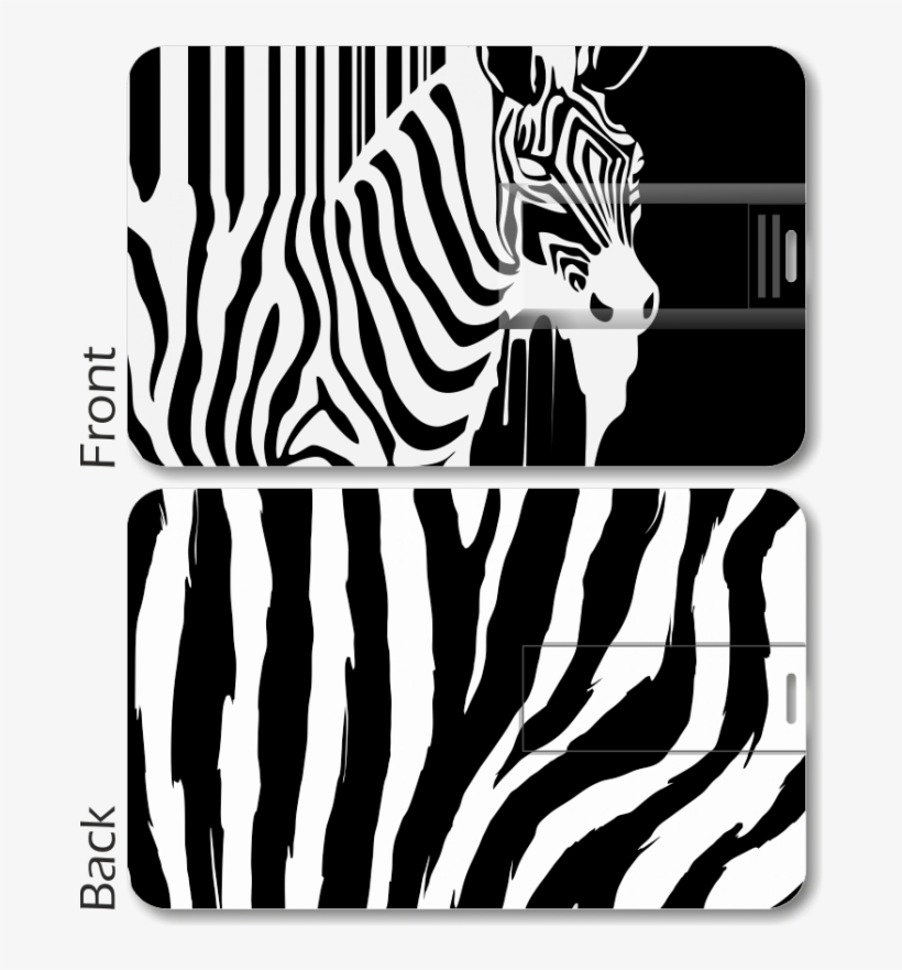 Zebra Card Pen Drive - Creative Zebra, transparent png download
