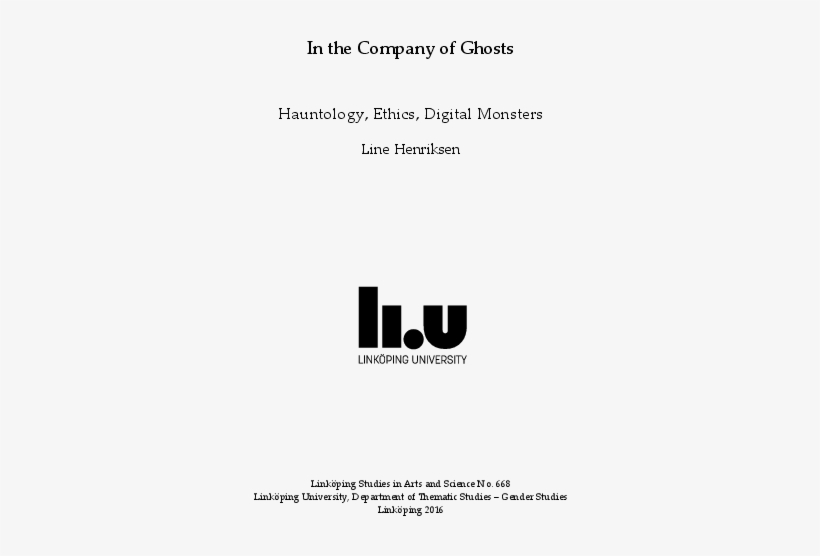 In The Company Of Ghosts - Graphics, transparent png download