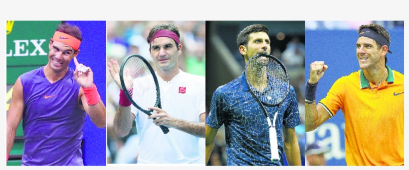 Rafael Nadal, Roger Federer, Novak Djokovic Y Juan - Racketlon, transparent png download