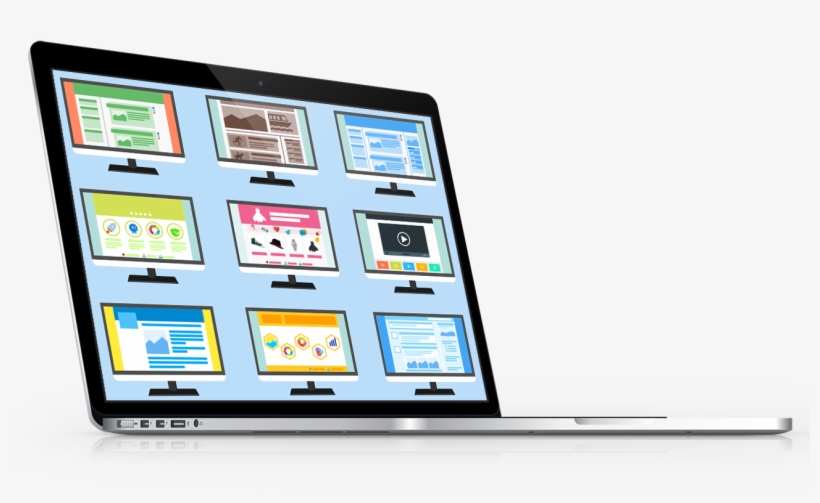 Your Website Is Your Single Most Important Marketing - Transparent Laptop Web Design, transparent png download