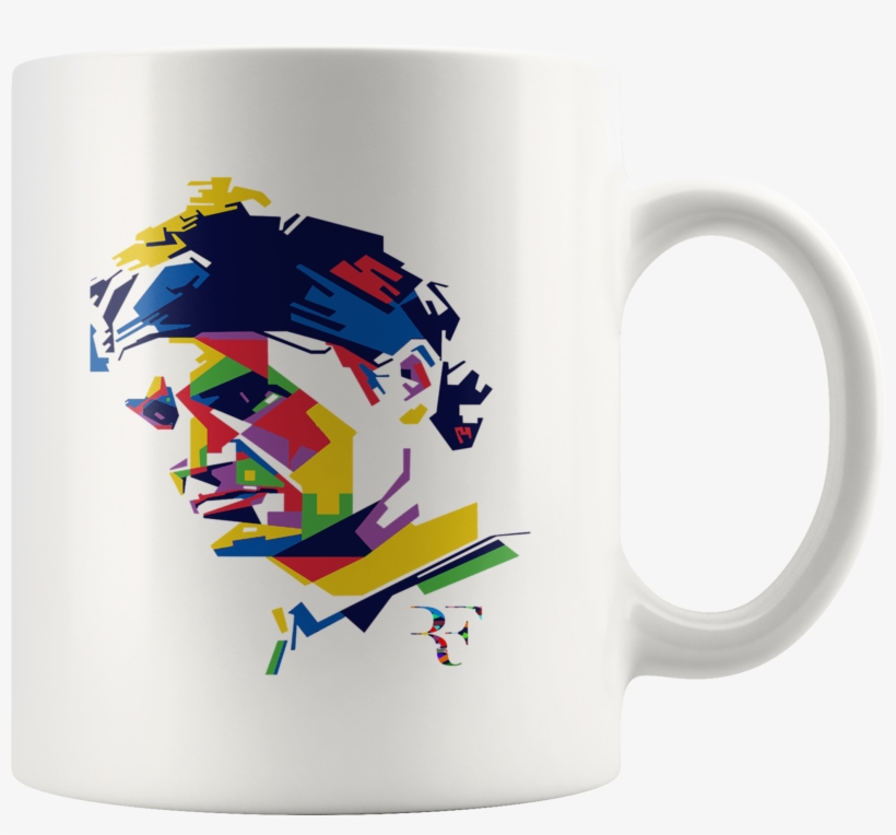 Roger Federer Art Mug - Roger Federer Fan Shirt, transparent png download