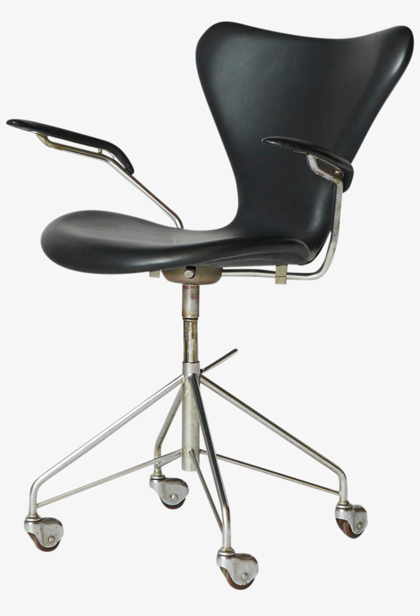 Office Chair White Office Chair Office Chairs On Sale - Arne Jacobsen Series 7 Swivel Chair, transparent png download