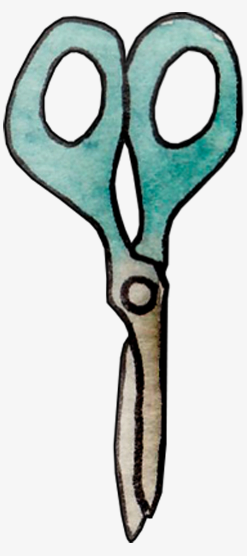 Scissors Commodity Watercolor Painting Clip Art - Watercolor Scissors, transparent png download