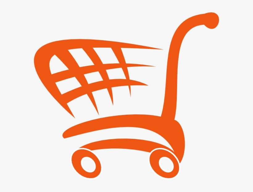 Shopping Cart Png Orange, transparent png download