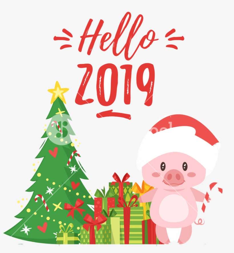 Happy New Year Png Image - New Year Greeting Cards 2019, transparent png download