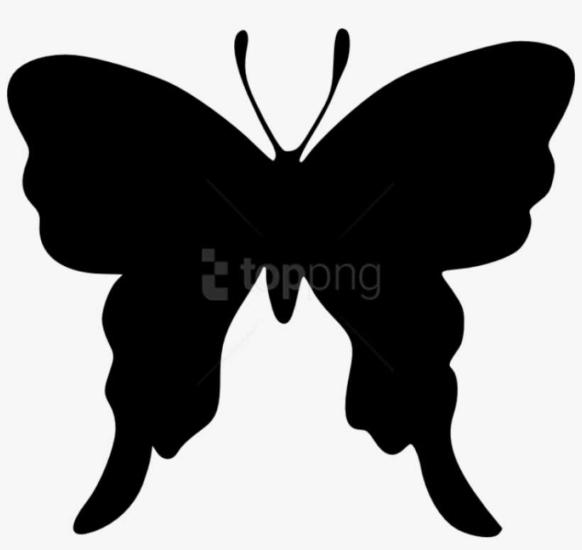Free Download - Dibujos En Silueta De Mariposas, transparent png download