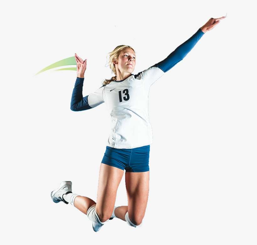 Female Volleyball Spike Png, transparent png download