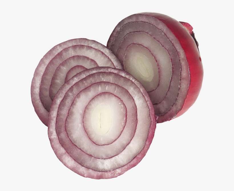 Sliced Onions - Red Onion, transparent png download