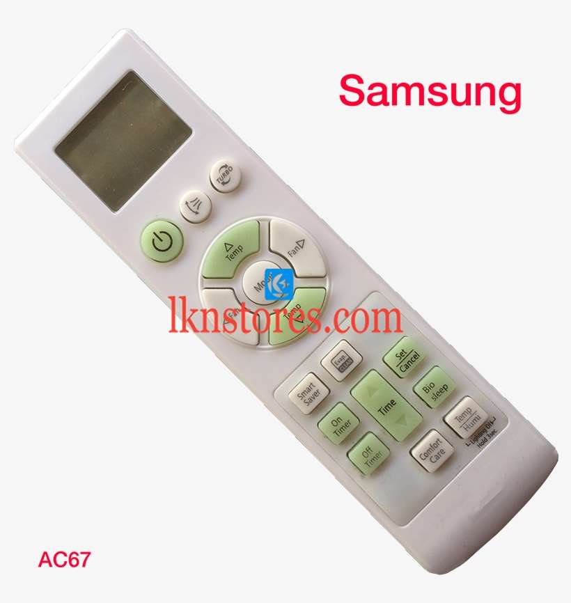 Samsung Ac Air Condition Remote Compatible Ac67 - Gadget, transparent png download