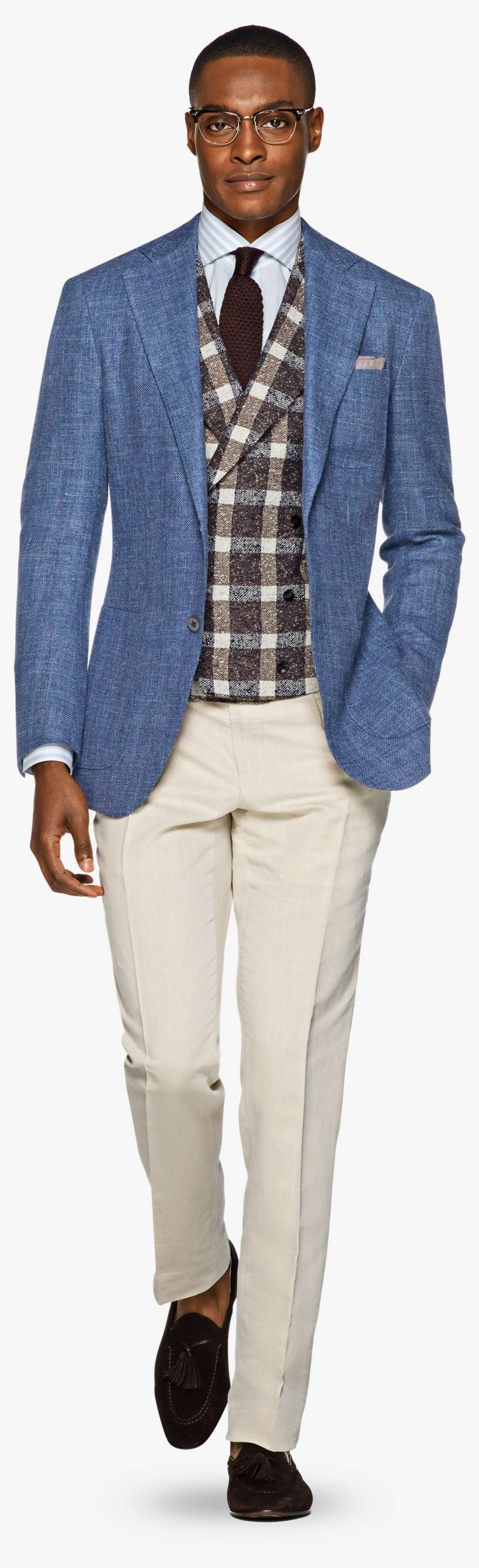 Fabric Suit Png Photo - Plaid, transparent png download