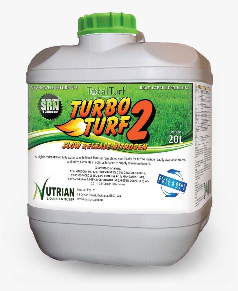 Total Turf Turbo Turf 2 Drum 20l Web - Liquid Gypsum, transparent png download