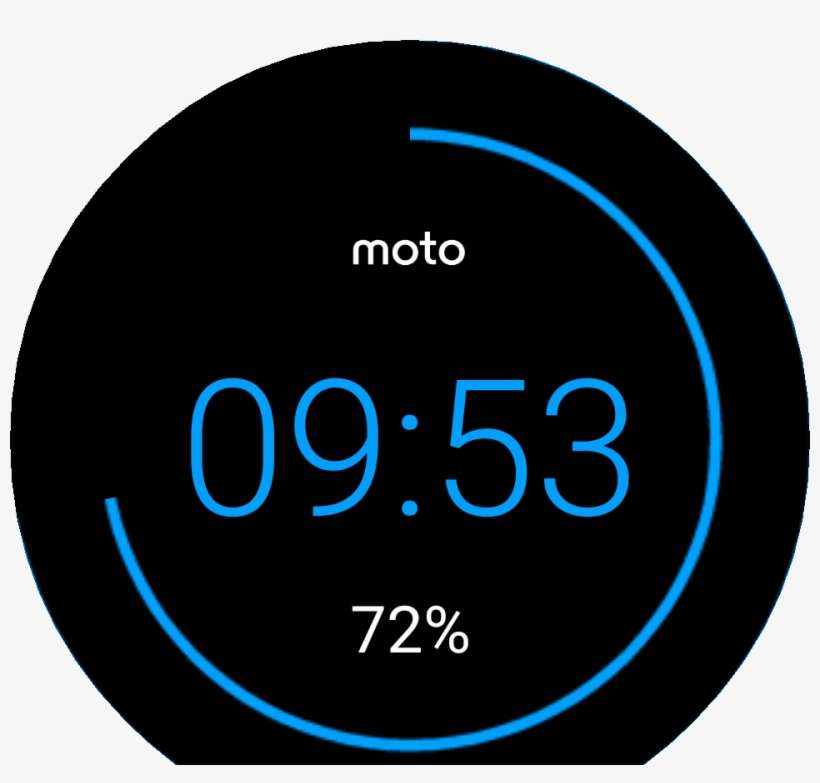 Moto 360 Charging Watch Face Preview PNG Image Transparent PNG Free