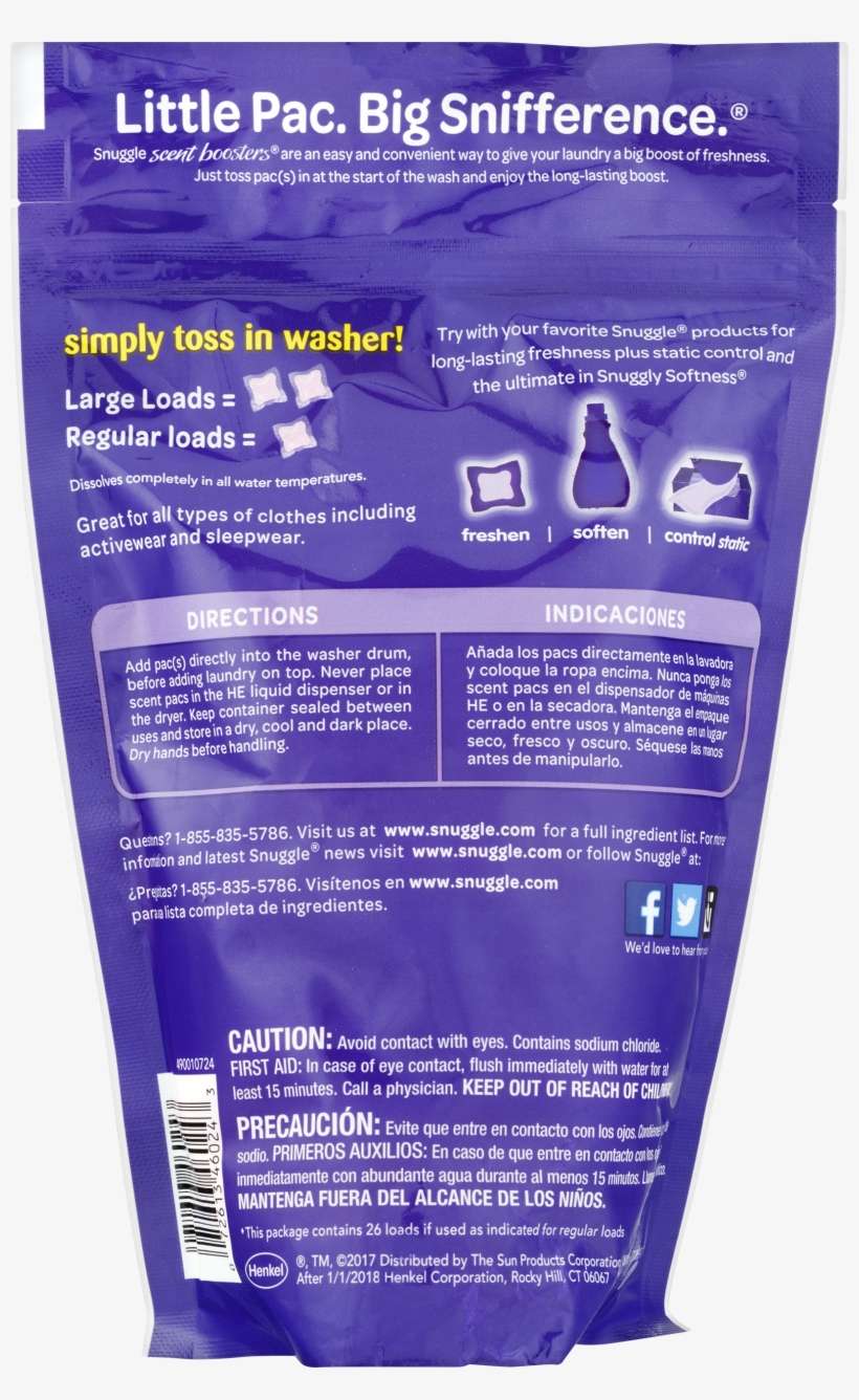 Snuggle Scent Boosters Concentrated Scent Pacs Lavender - Microphone, transparent png download