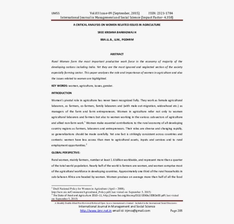 A Critical Analysis On Women Related Issues In Agriculture - No Loyal Citizen Of The Us Should, transparent png download