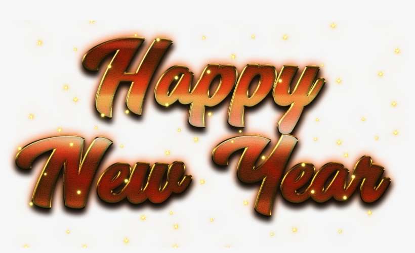 Happy New Year Word Art Png Photo - Happy New Year 2019 Png, transparent png download