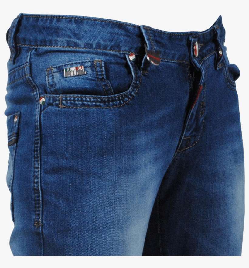 Montenelli - Men's Jeans - 5024 - Blue - Moda Italia - Pocket, transparent png download
