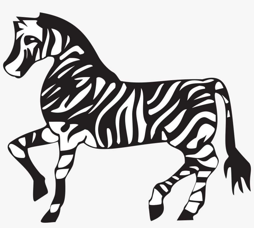 4000 X 3398 6 - Free Black And White Clipart Zebra, transparent png download