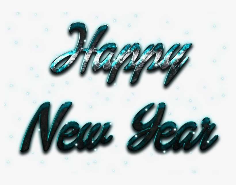 Happy New Year Letter Png Image - Calligraphy, transparent png download