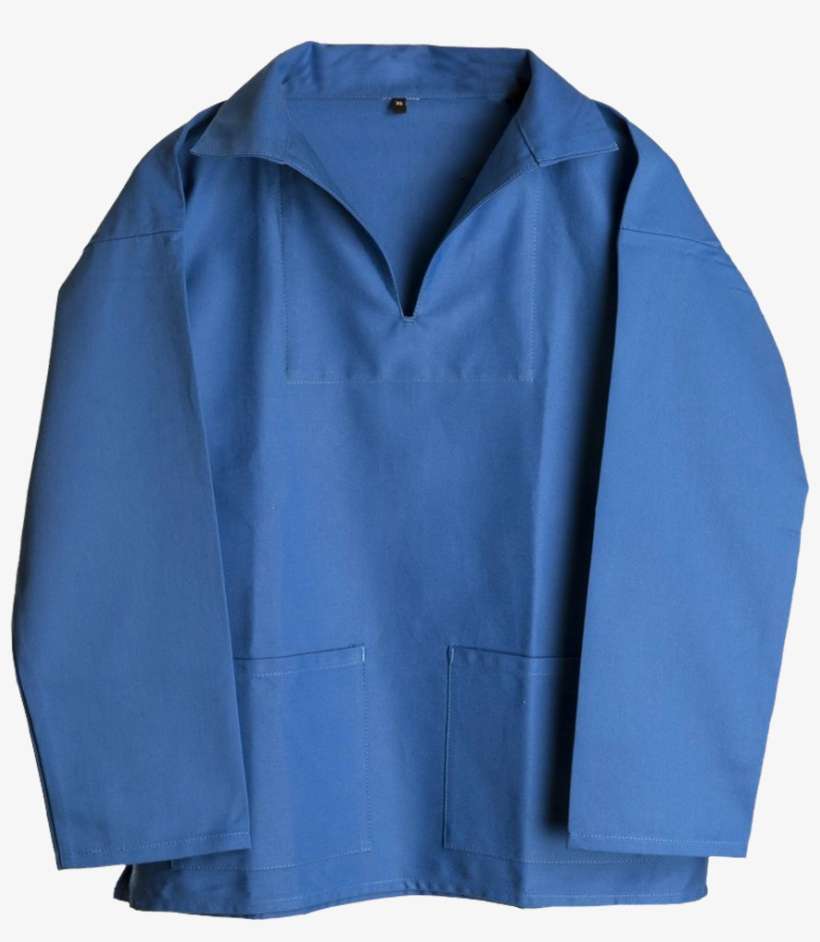 Carrier Company Unisex V Neck Smock Norfolk Blue - Pocket, transparent png download