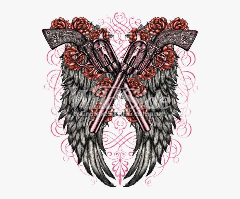 Guns With Wings - Guns And Roses Wings, transparent png download