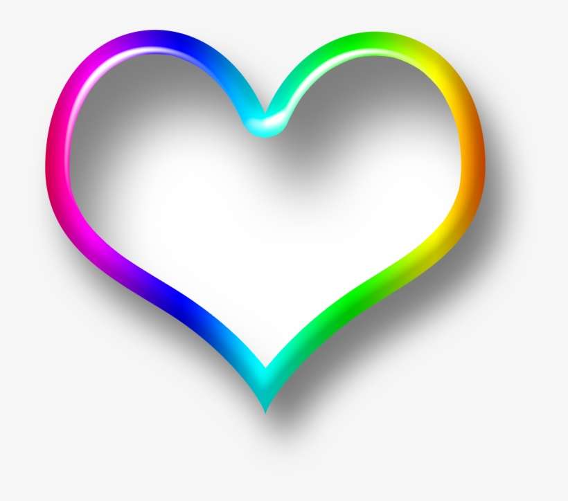 3d Heart Png Colorful Transparent - Heart, transparent png download
