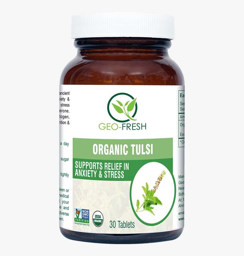 Organic Tulsi Tablet - Geo Fresh Organic, transparent png download