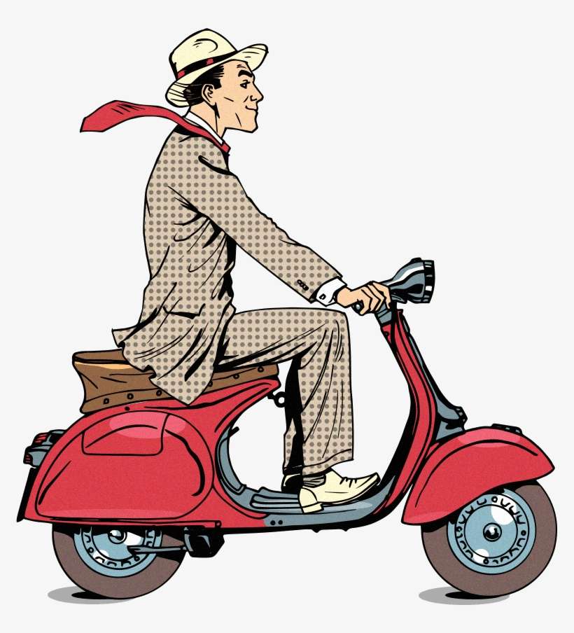 Bike - Vespa, transparent png download