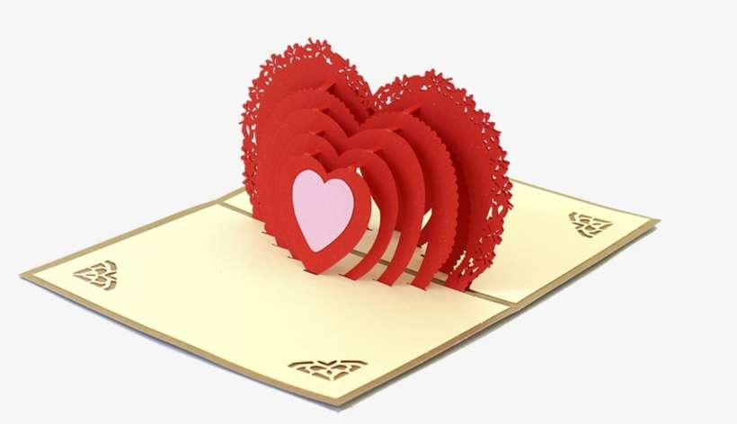 Love Heart Valentine's Day Card - Heart, transparent png download