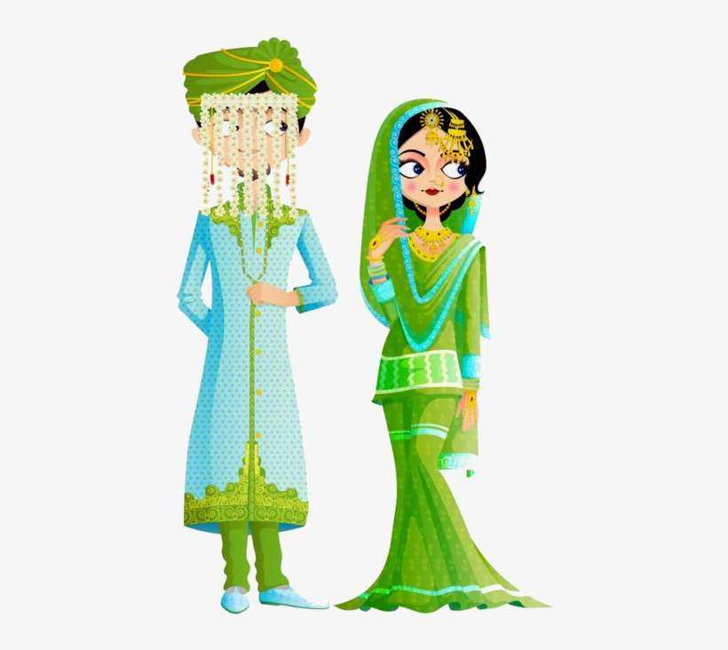 Muslim Wedding Couple Png, transparent png download