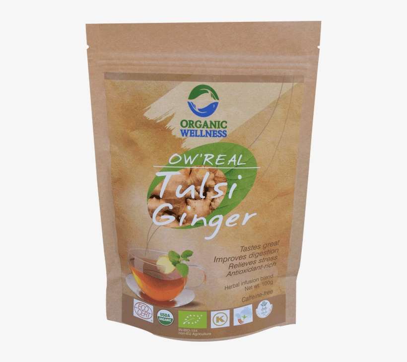 Ow'real Tulsi - Organic Wellness Tulsi Indian Rose Green Tea, transparent png download