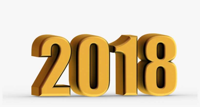 2018 Png Hd - 2018 3d Text Png, transparent png download