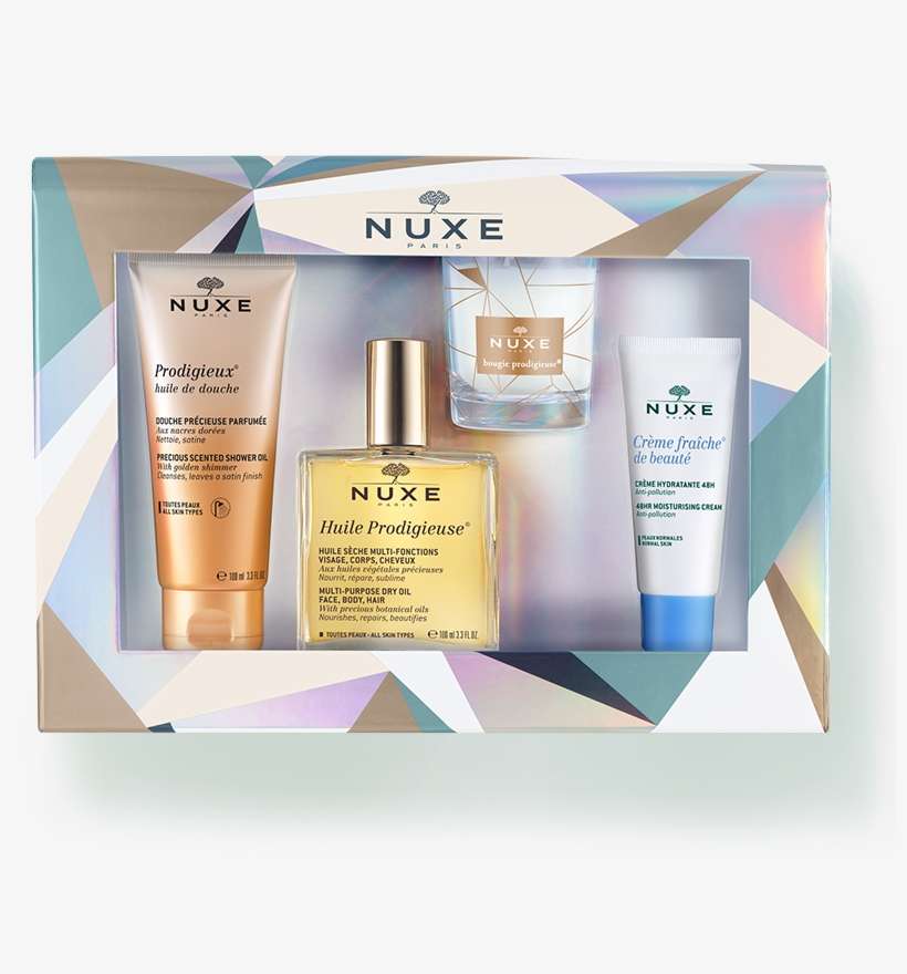 Gift Set With Dry Oil, Shower Oil, Moisturising Cream - Nuxe Coffret Noel, transparent png download