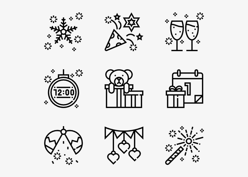 Happy Newyear - Knowledge Vector Icon, transparent png download