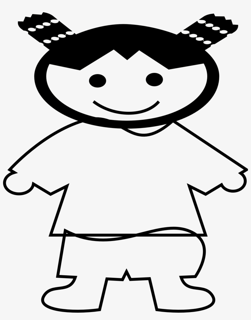 Chinese New Year Chinese Girl Icon 1979px - Fat Girl Clipart Black N White, transparent png download