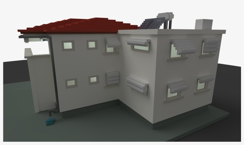 Apartment Building In Voxel Art Using Magicavoxel - House, transparent png download