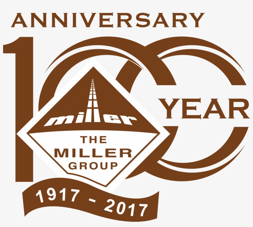 Anniversary 100th The Miller Group White Png - Miller Group, transparent png download