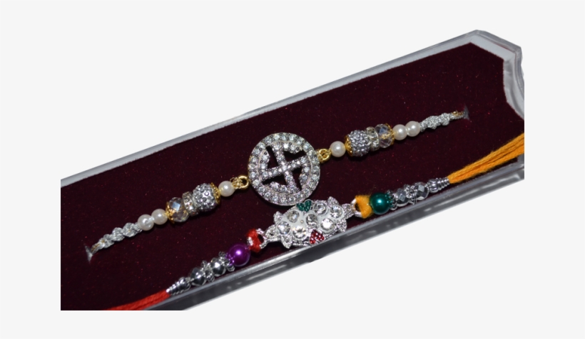 Diamond Swastik With White Diamond Bracelet Set Of - Diamond, transparent png download