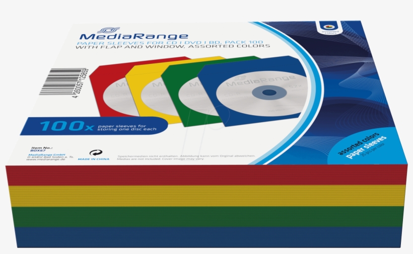 Cd/dvd Paper Sleeves, 100x, Colour Frei - Papieren Cd Hoesjes, transparent png download