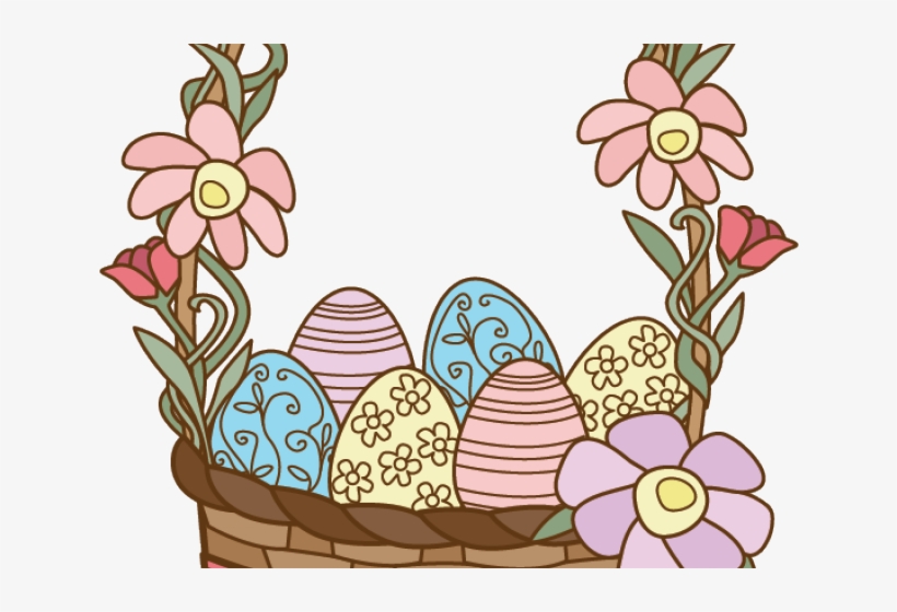 Basket Clipart Empty - Easter Basket, transparent png download