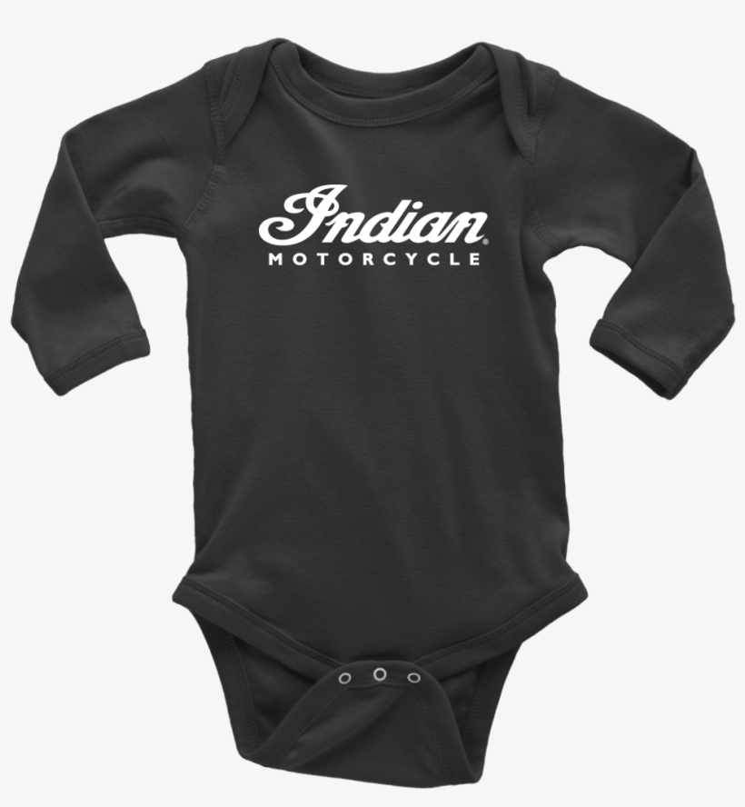 New Long Sleeve Baby Bodysuit Indian Motorcycle Size - Active Shirt, transparent png download