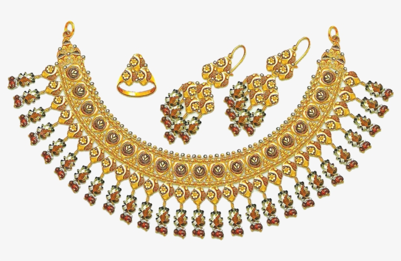 Indian Jewellery Png Free Dow - Jewellery Design Gold Png, transparent png download
