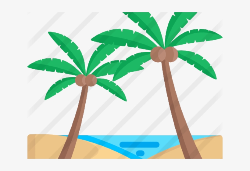 Oasis Clipart Coconut Tree, transparent png download