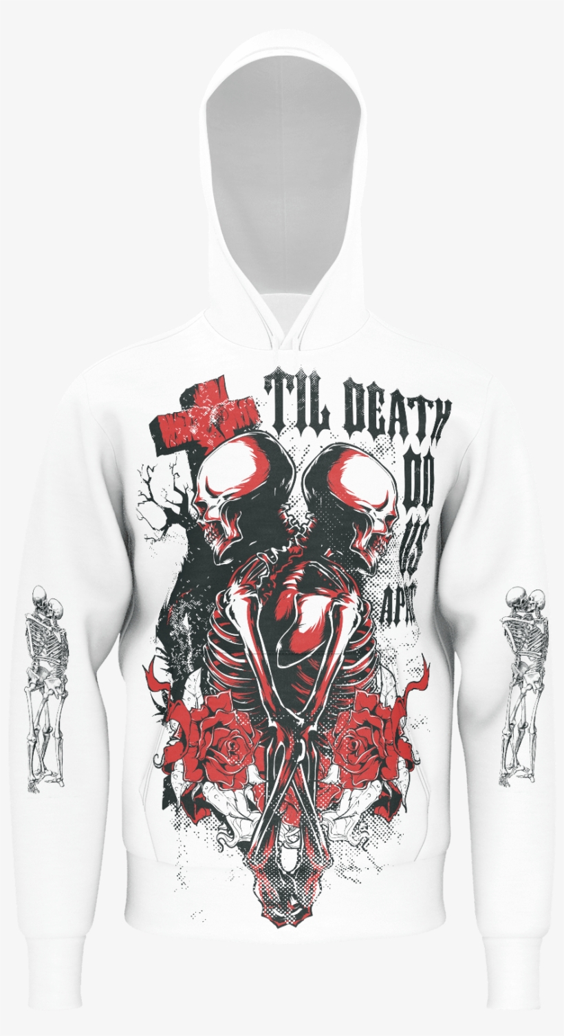Skull Love Forever Hoodie - T-shirt, transparent png download