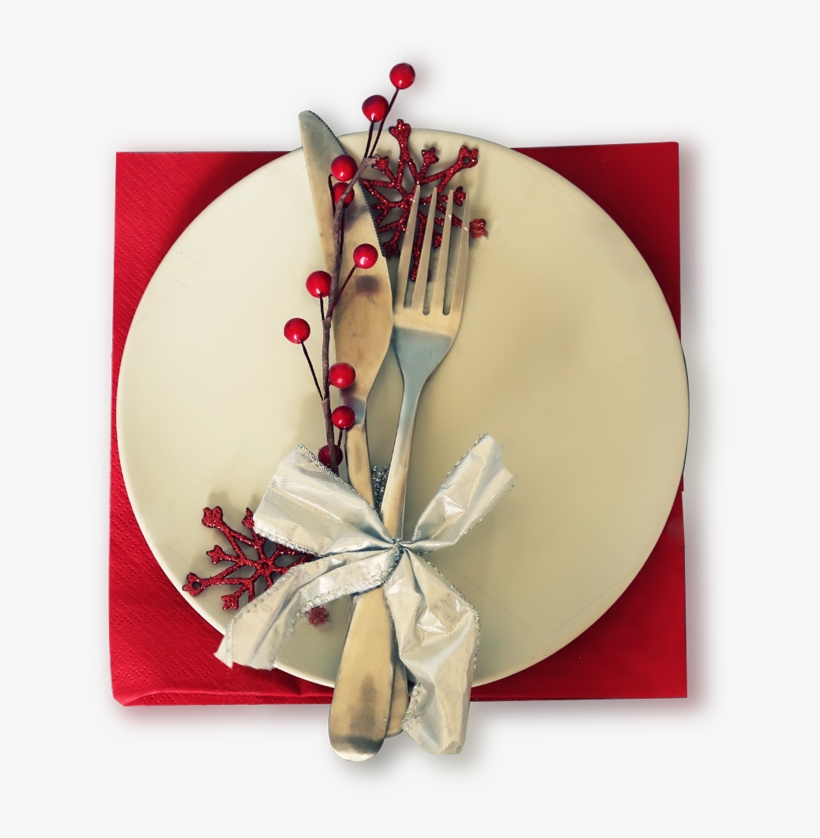 Gazebo Catering Private Parties - Christmas Table Place Setting, transparent png download