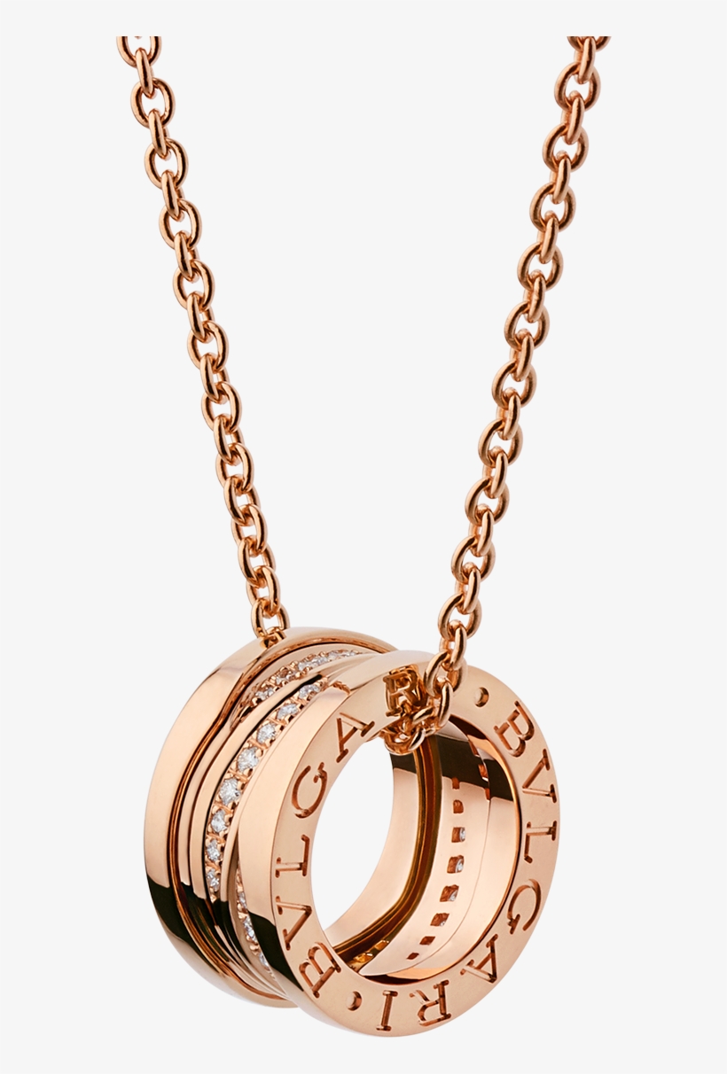 Zero1 Necklace Necklace Rose Gold Pink - Rose Gold Bvlgari Necklace, transparent png download