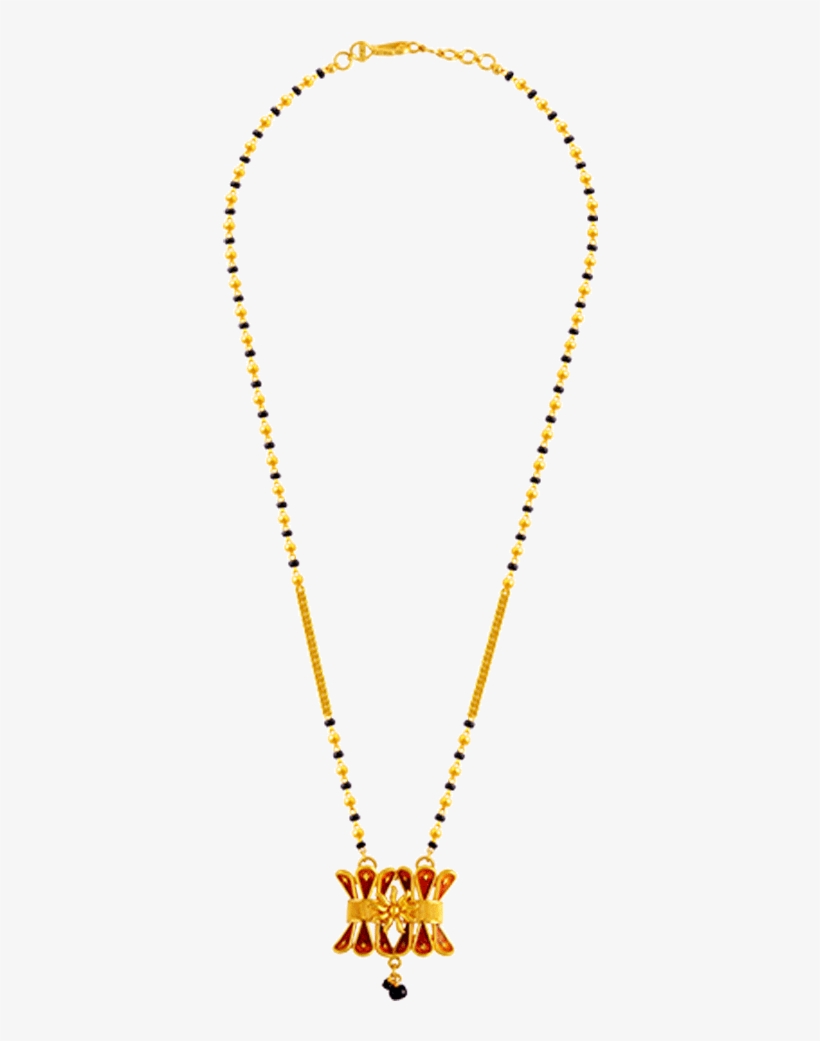 22k Yellow Gold Mangalsutra - Pc Chandra Mangalsutra Design, transparent png download