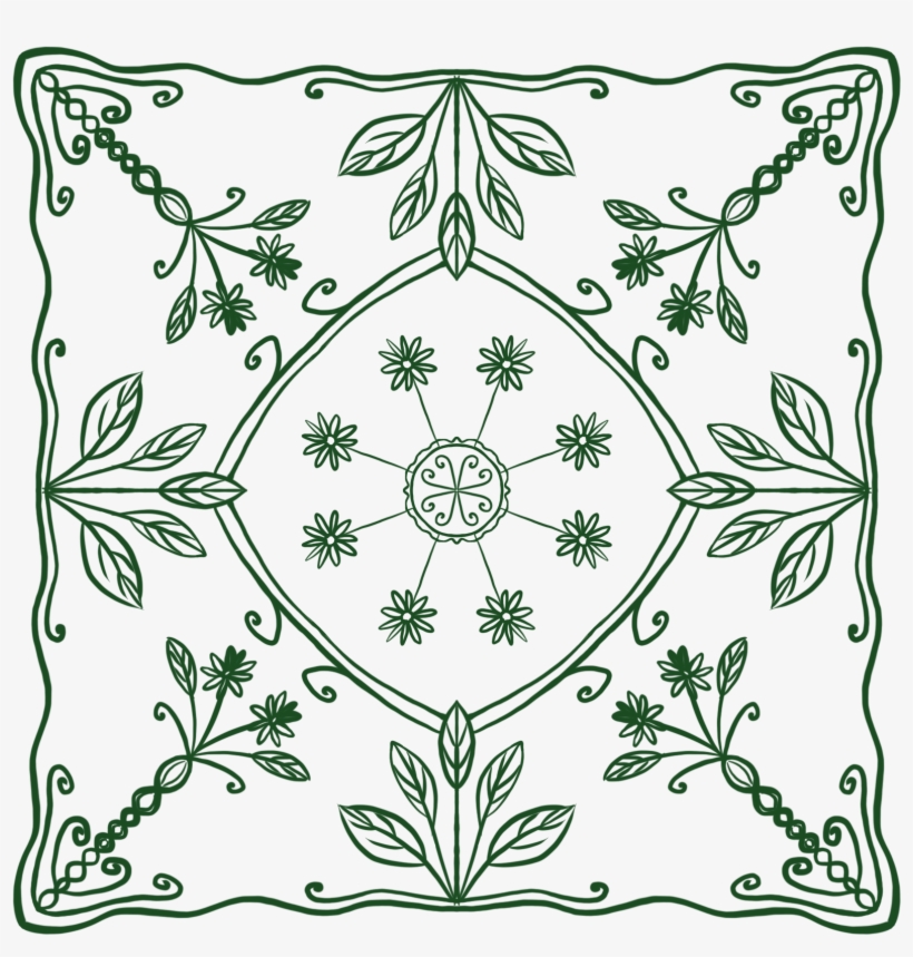 Plant Fresh Green Leaves Shading Png And Psd - Line Art, transparent png download