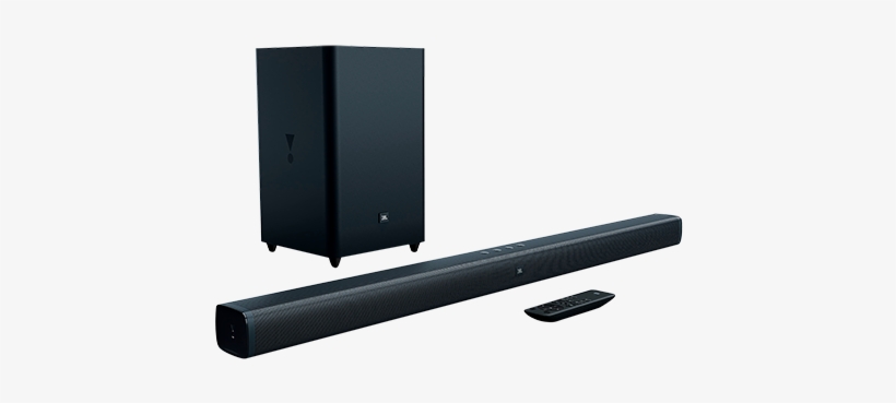 Image For Jbl Bluetooth 300w Sound Bar With Sub - Jbl 2.1 Sound Bar With Wireless Subwoofer Remote, transparent png download