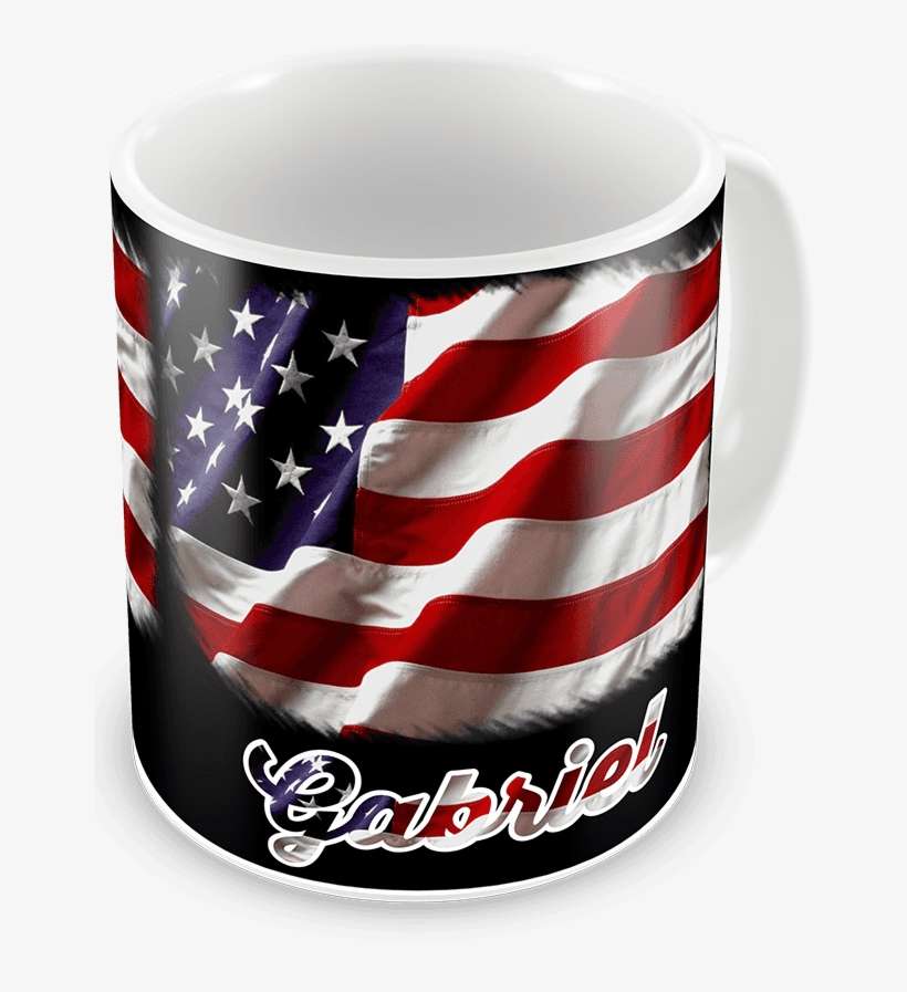 Caneca Personalizada Estados Unidos - American Flag Up Close, transparent png download